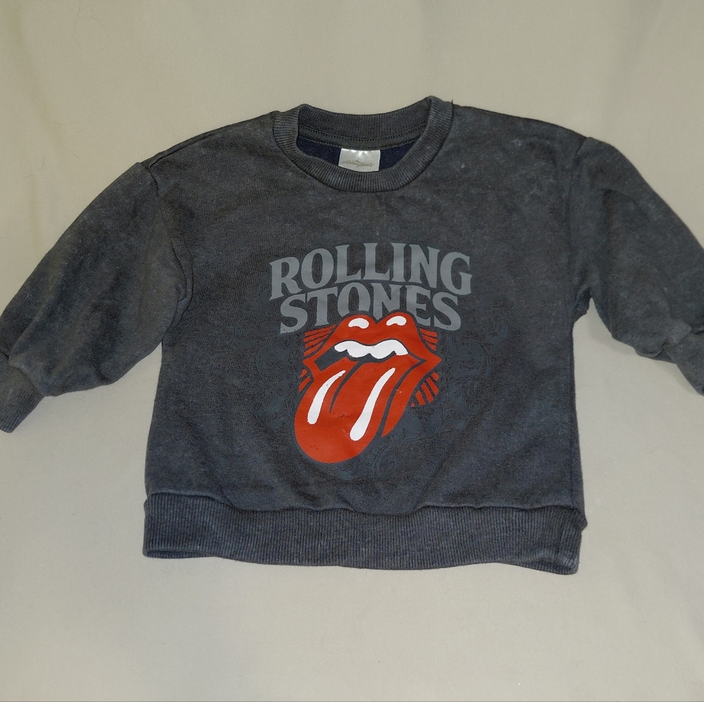 The Rolling Stones Kids Gray Band Sweatshirt 18M